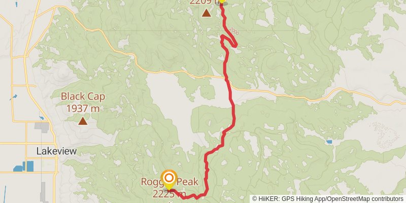 Oregon Timber Trail stage 3 Map