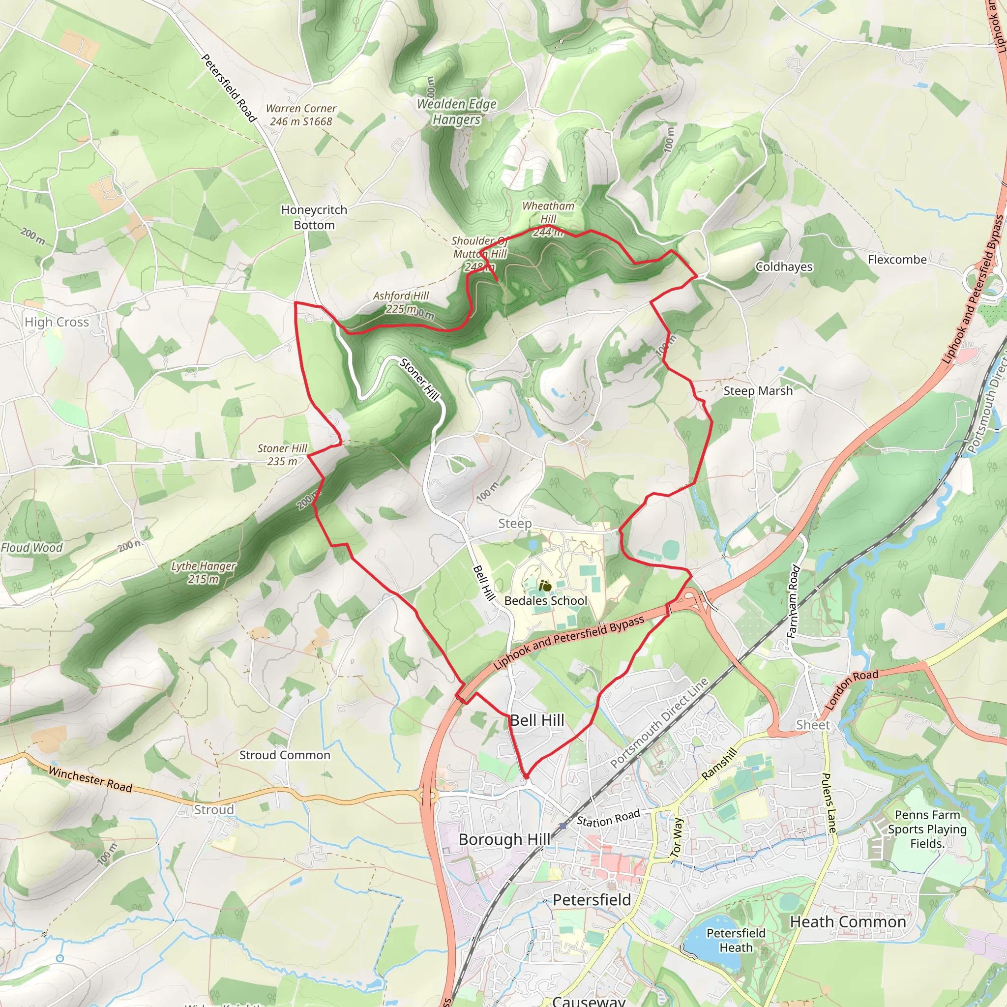 Steep Circular Walk mobile static map