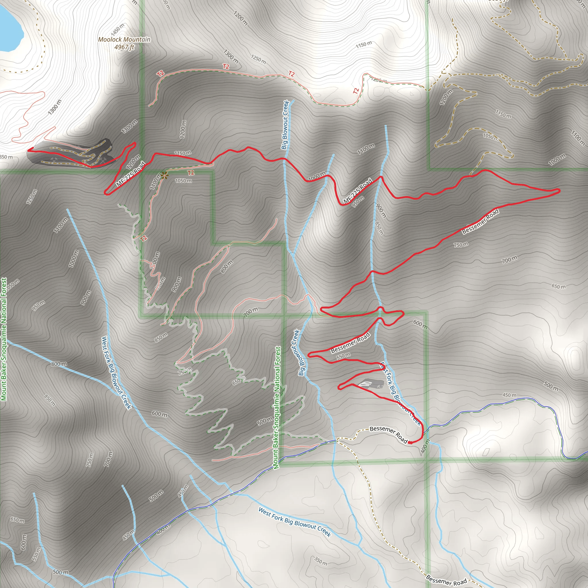 Bessemer Road mobile static map
