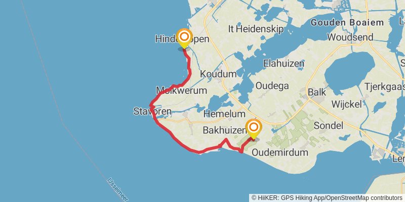 Elfstedenpad stage 5 Map