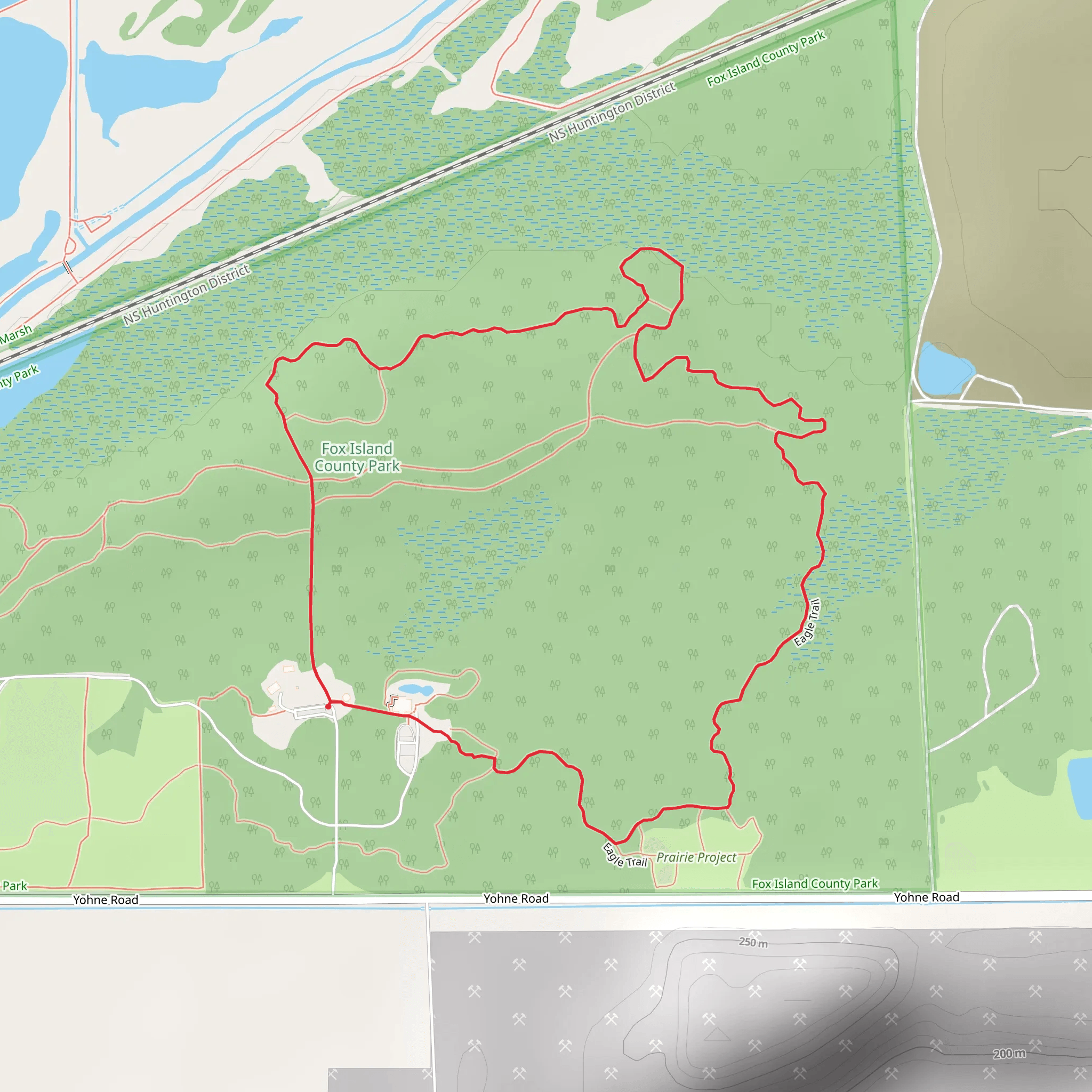 Eagle Loop Trail mobile static map