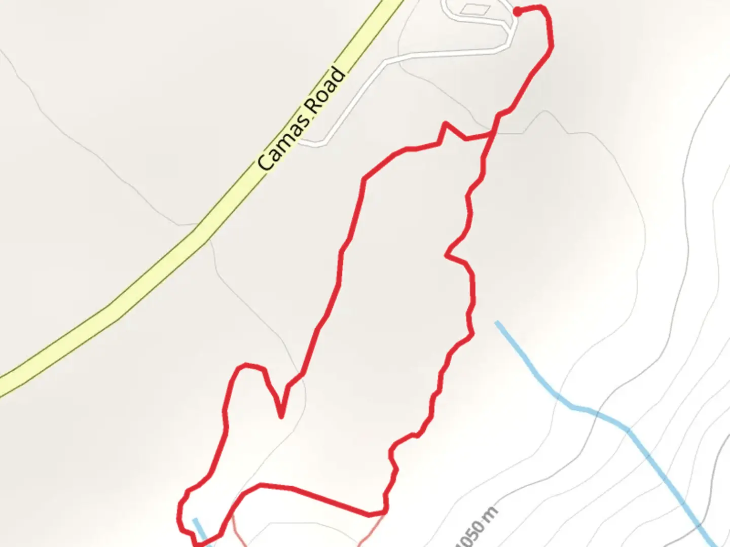 An image depicting the trail Huckleberry Mountain Interpretive Loop and its surrounding area.