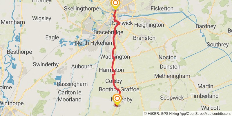 Viking Way stage 7 Map