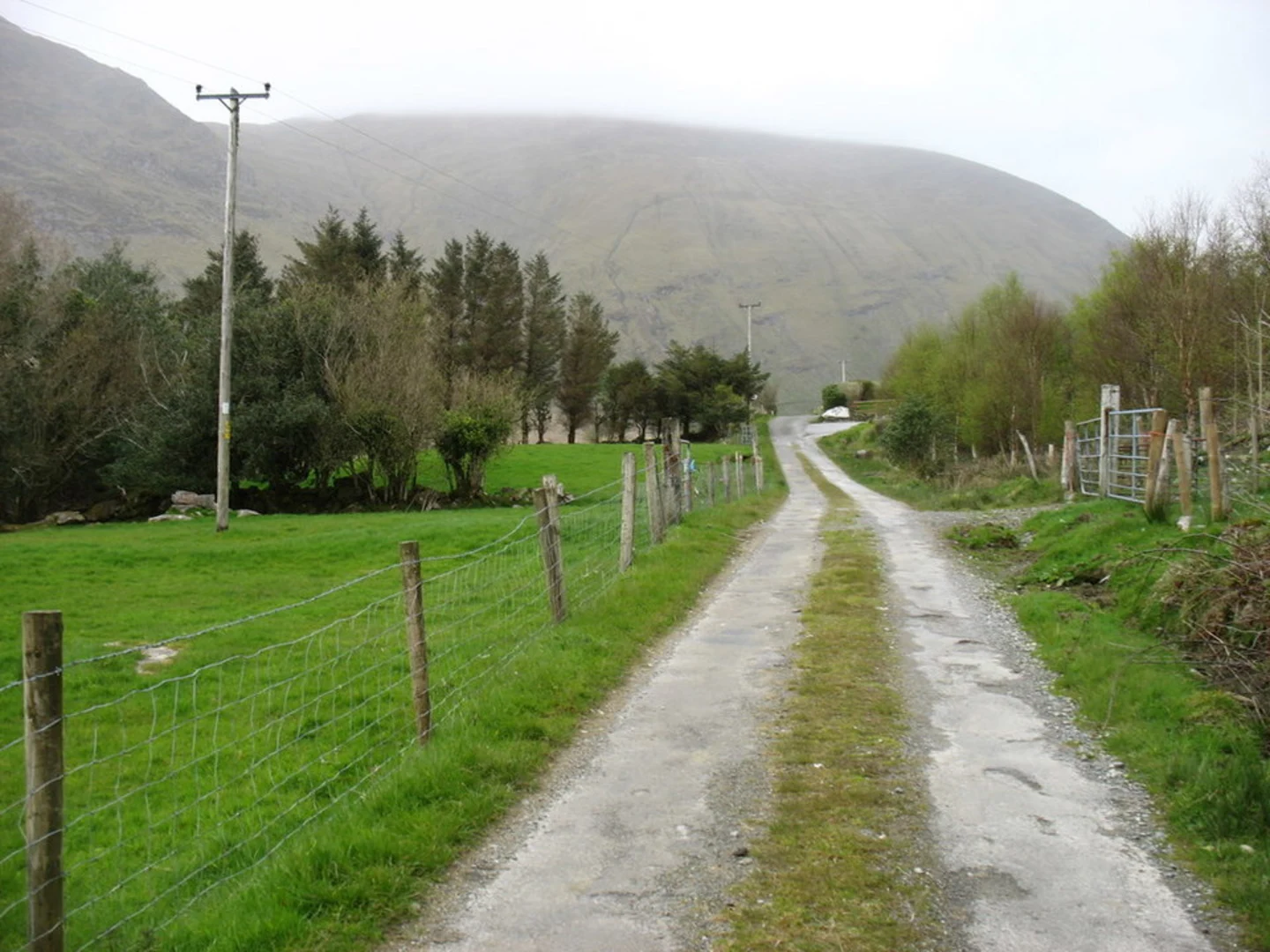 An image depicting the trail Knocklomena and Bascadh Walk from Lough Brin and its surrounding area.