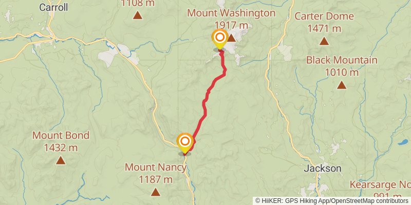 Dry River Trail stage 2 Map