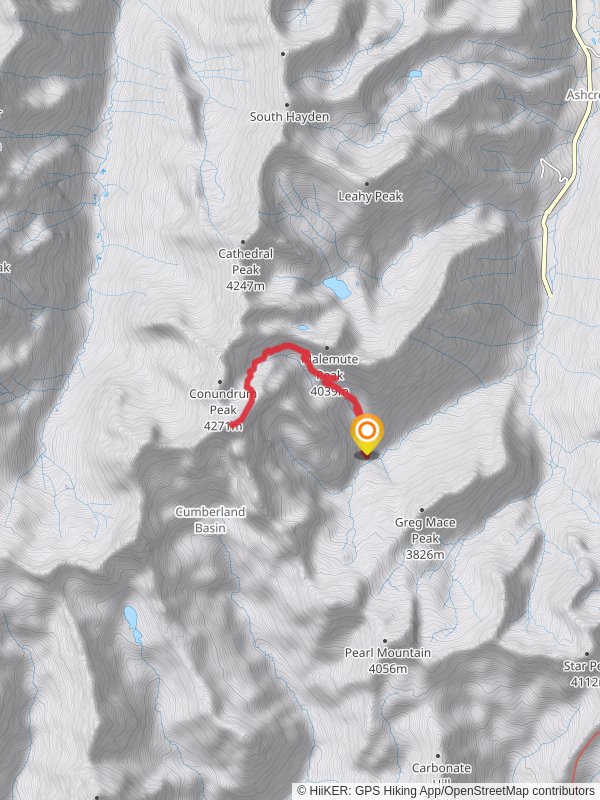 Castle Peak from Montezuma Basin Road