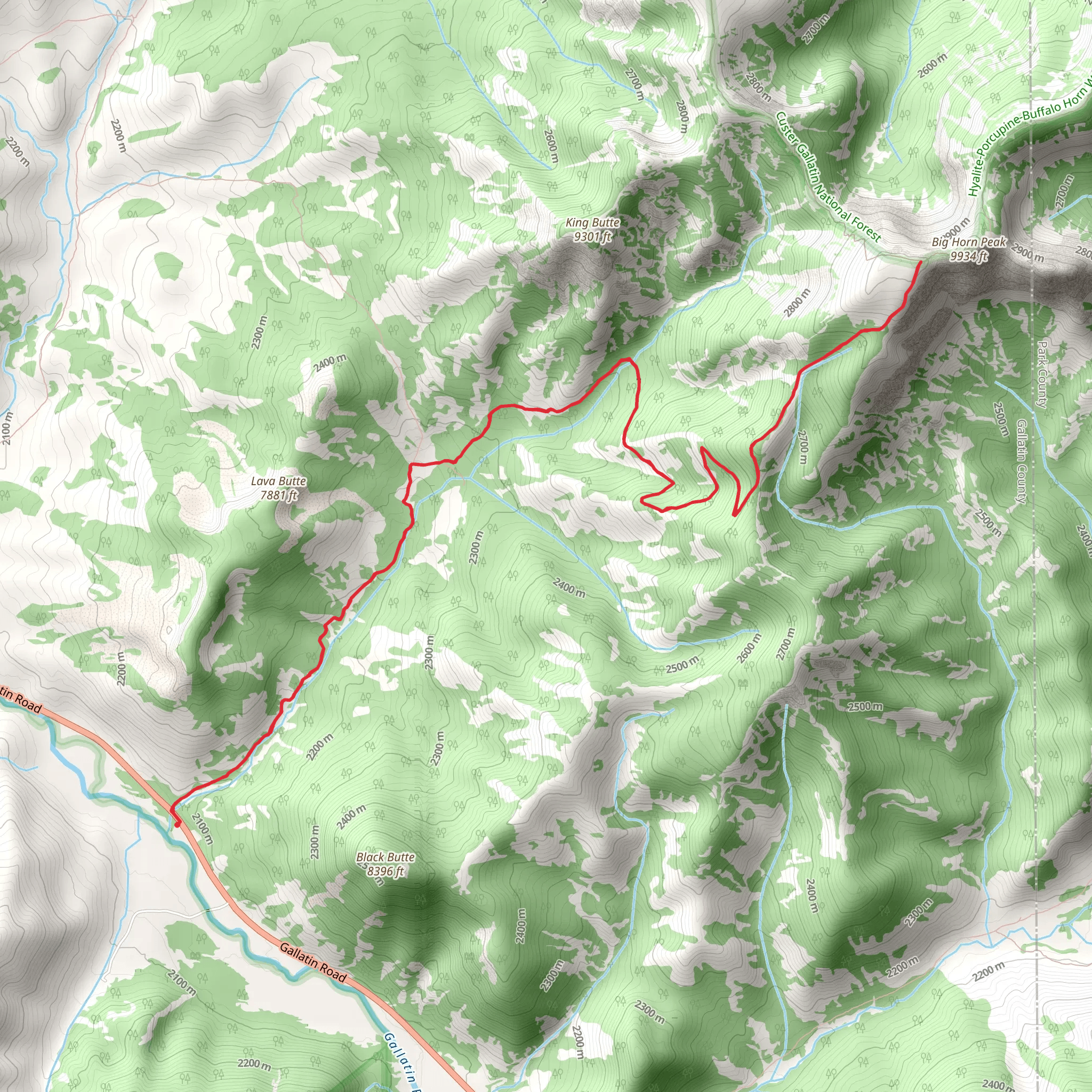 Black Butte mobile static map