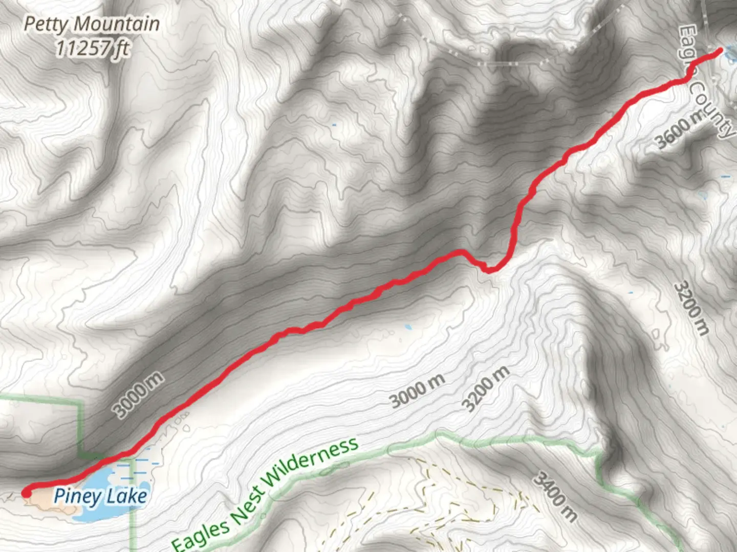 An image depicting the trail Upper Piney and Knee Knocker Saddle Trail and its surrounding area.