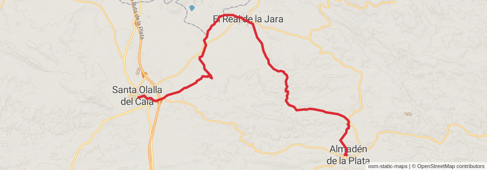 GR 48 - Sierra Morena - Andalusia stage 7 Map
