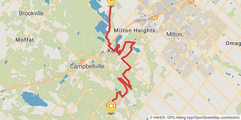 The Bruce Trail stage 11 Map