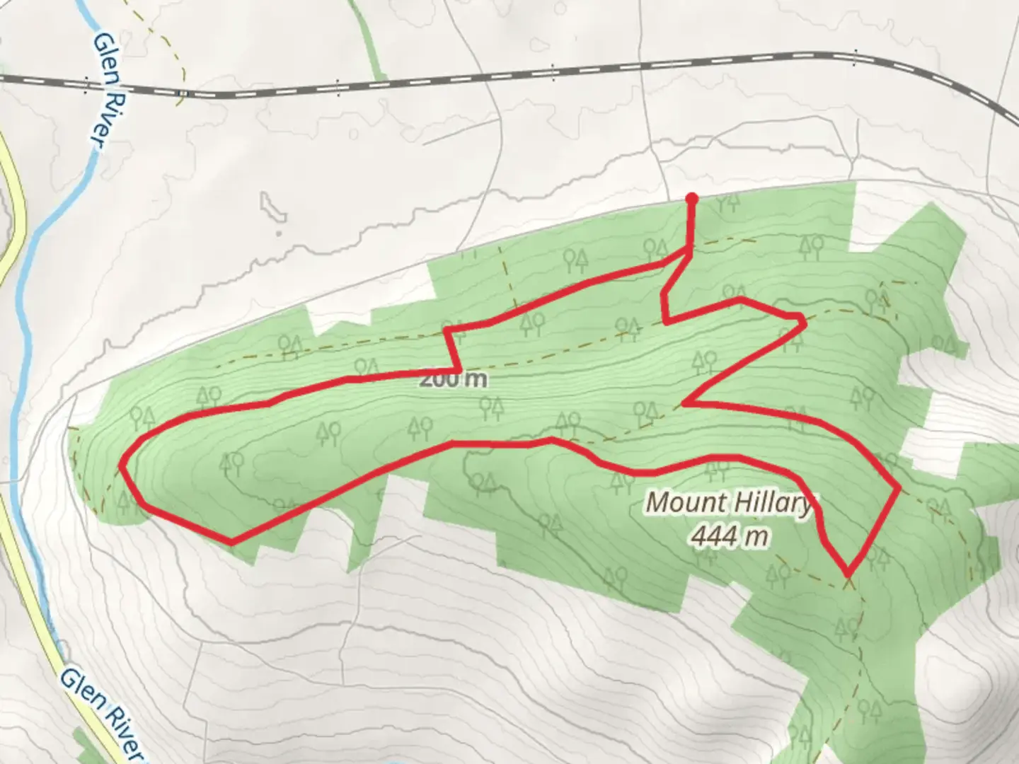 An image depicting the trail Mount Hillary - Mount Hillary Loop and its surrounding area.