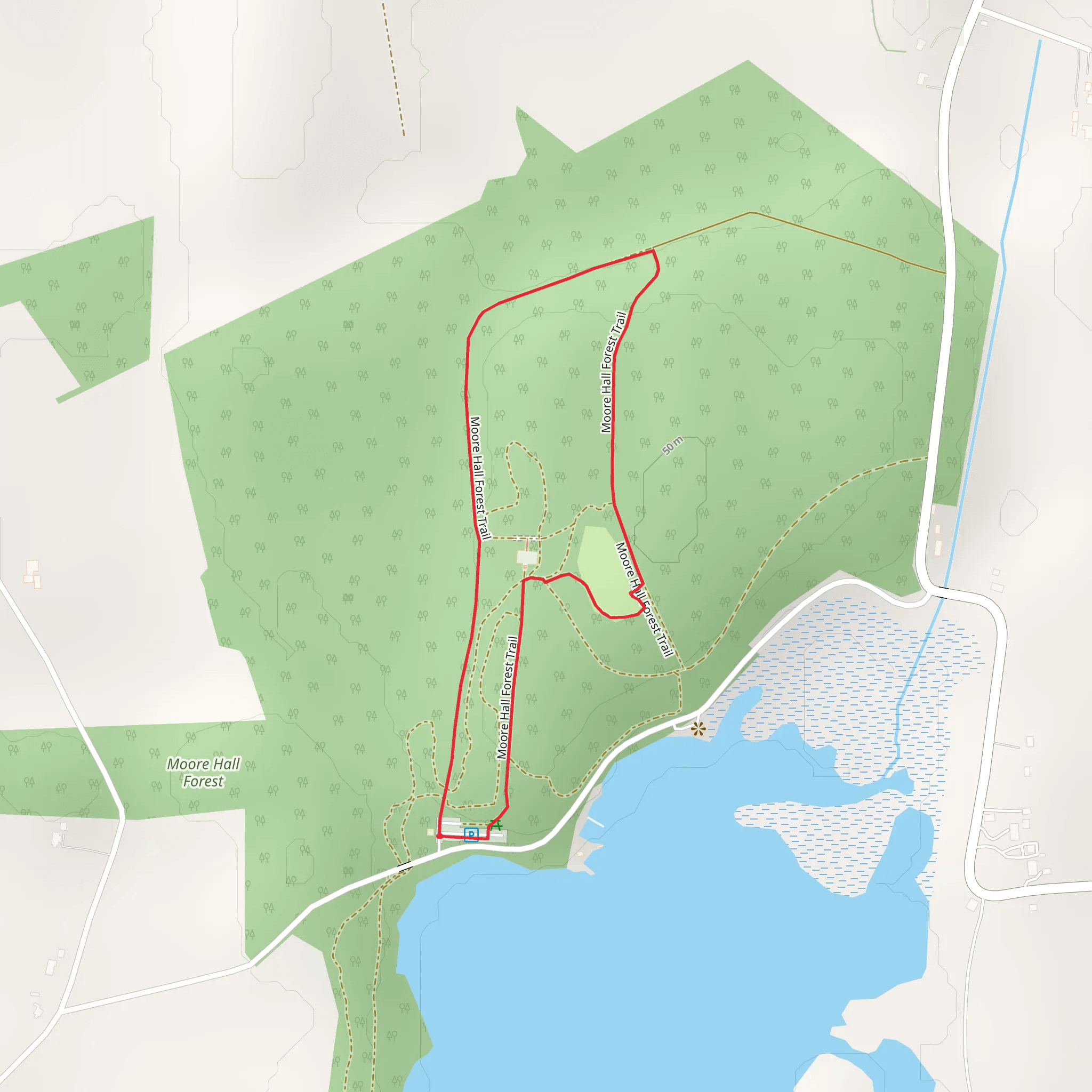 Moorehall Walk mobile static map