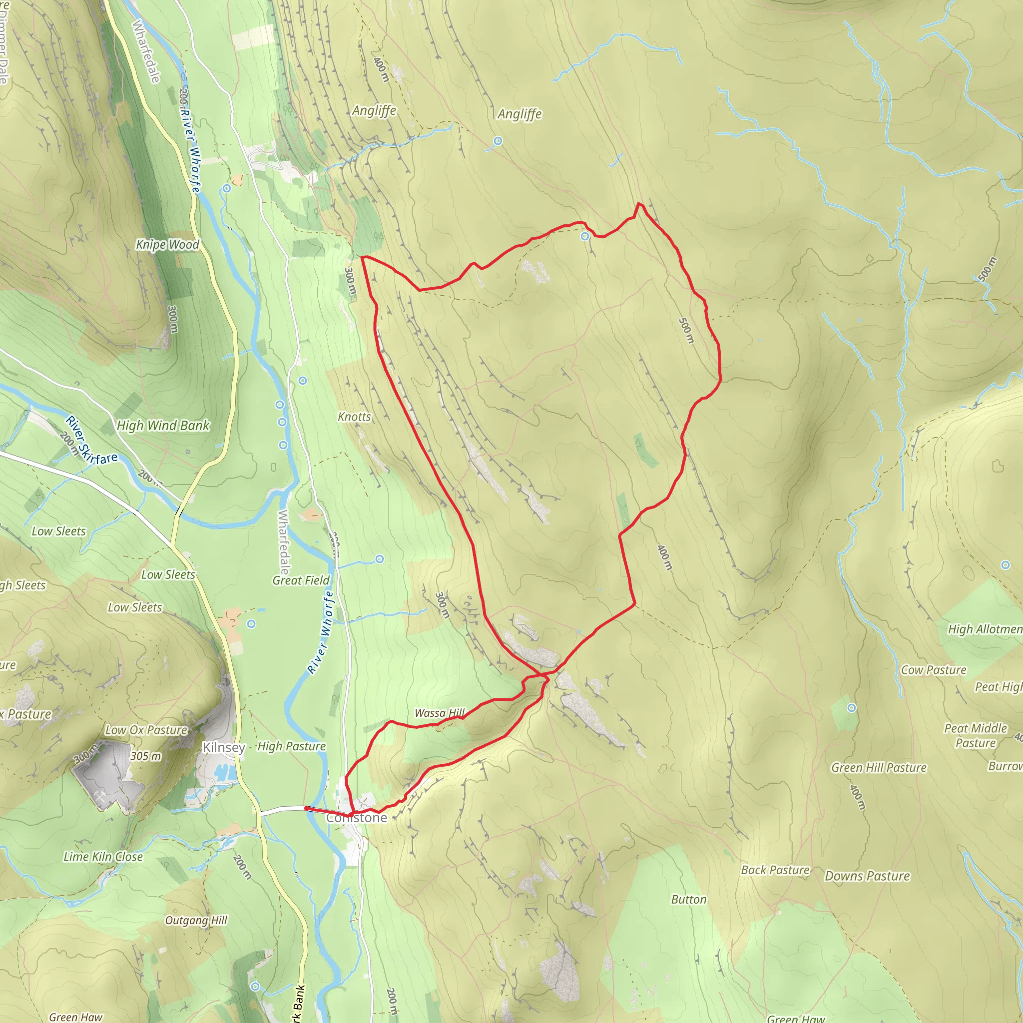 Copplestone Gate and Conistone Pie from Conistone mobile static map
