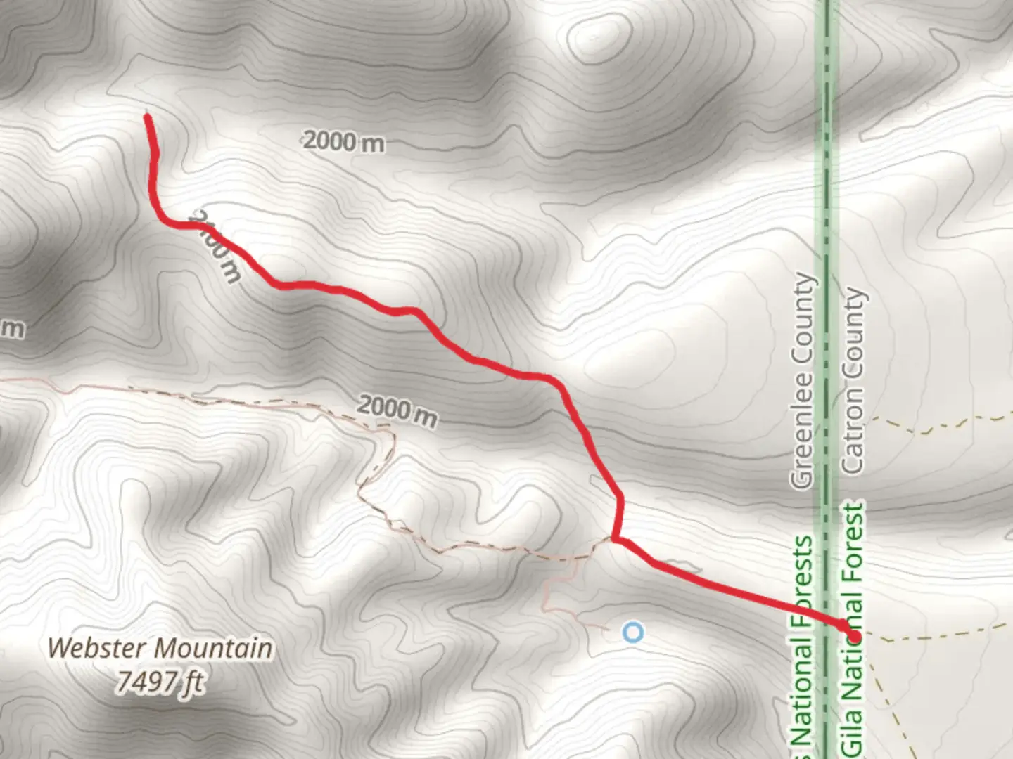 An image depicting the trail Buchanan Tank Trail and its surrounding area.