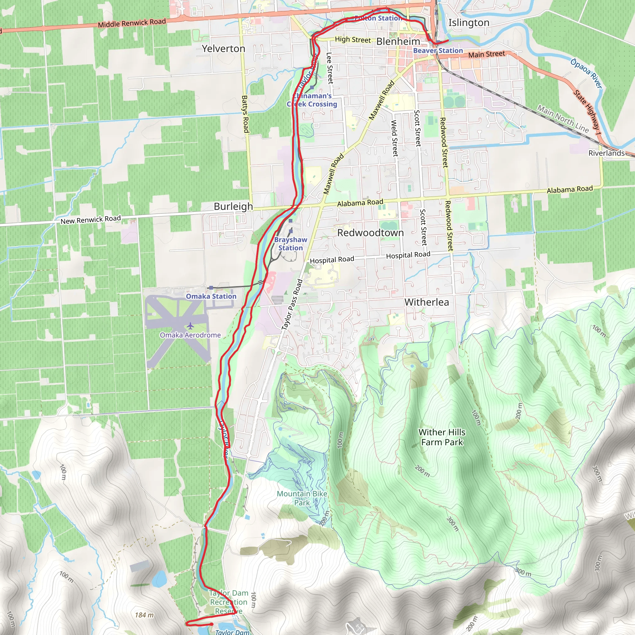 Taylor River Trail mobile static map