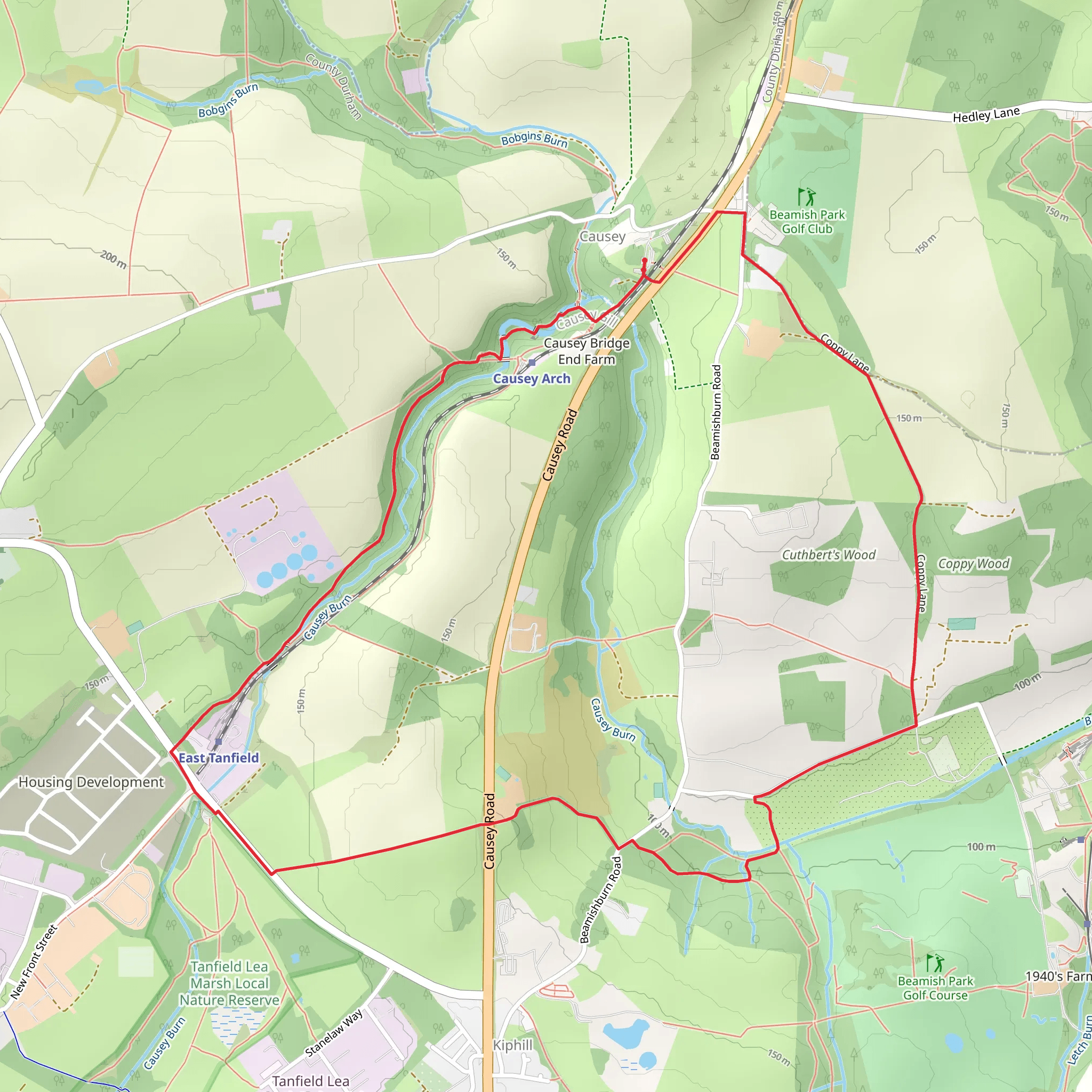 Causey Loop mobile static map