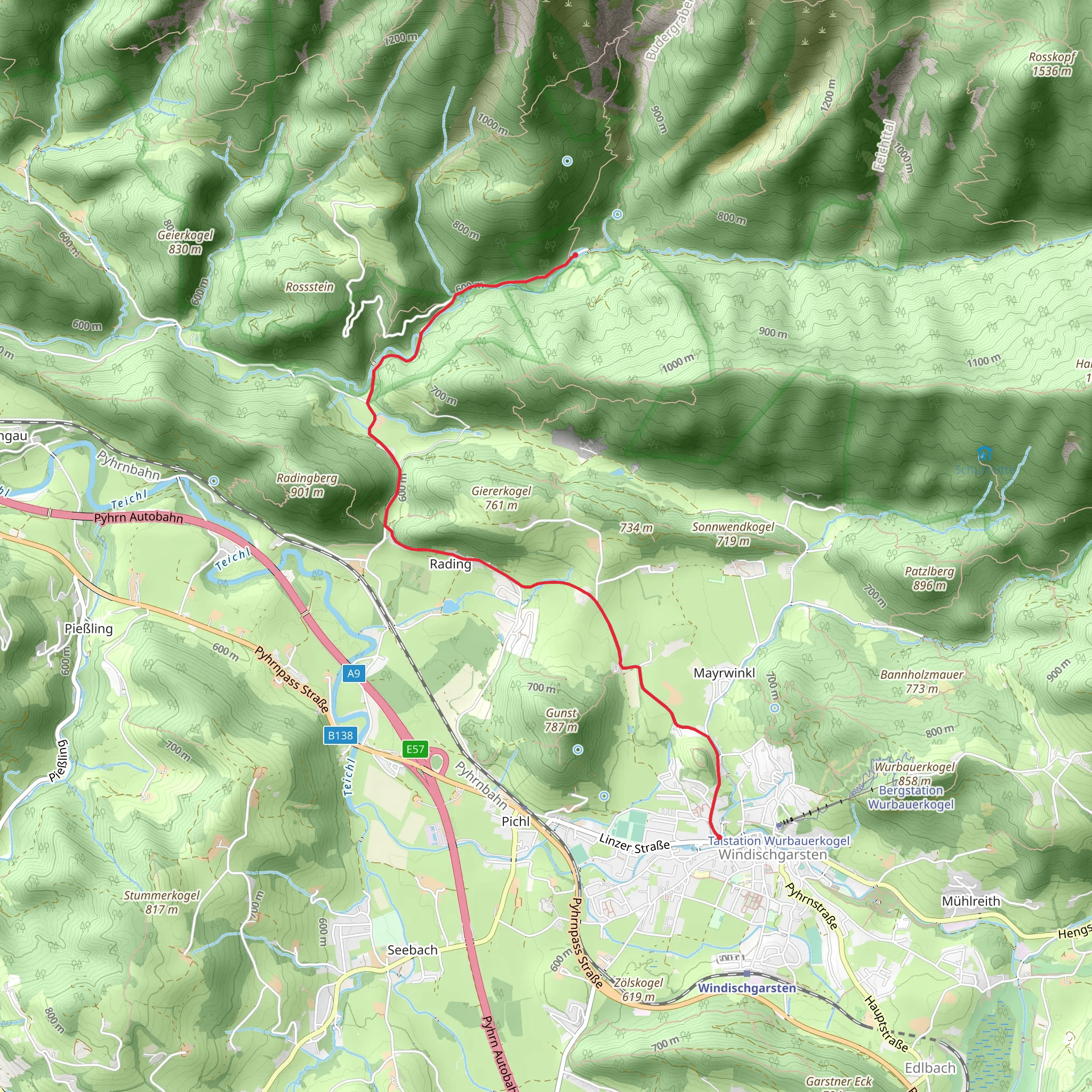 Rettenbach Valley Hike mobile static map