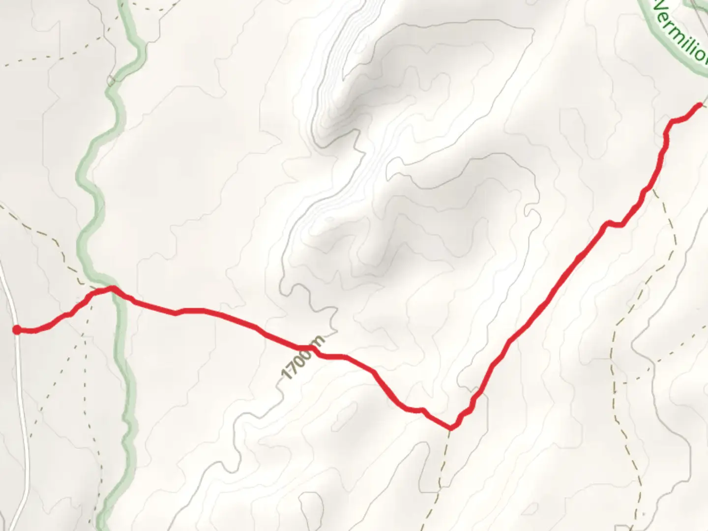 An image depicting the trail Coyote Wash Out and Back and its surrounding area.