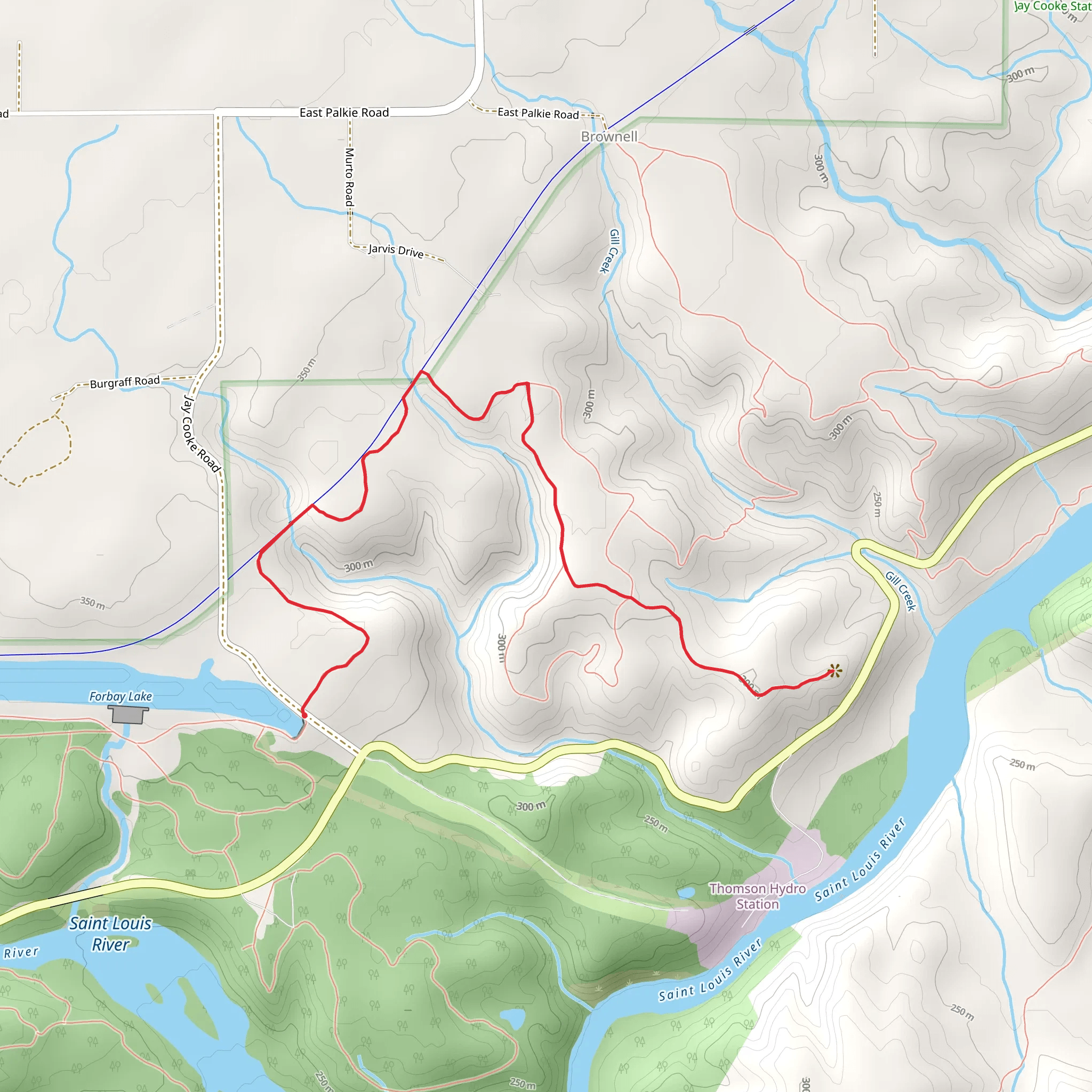 Superior Hiking and Triangle Trails mobile static map