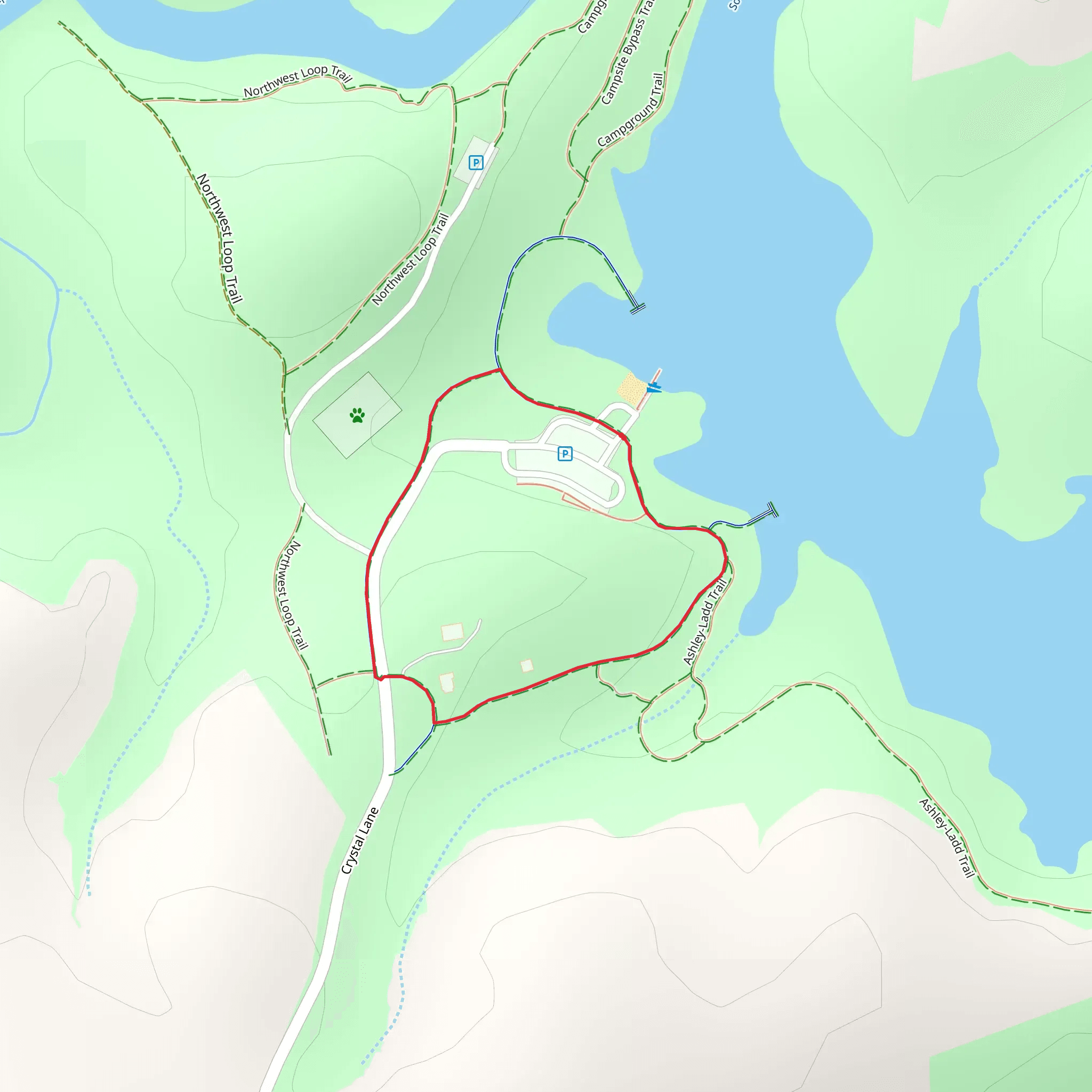 Memorial Park Loop mobile static map
