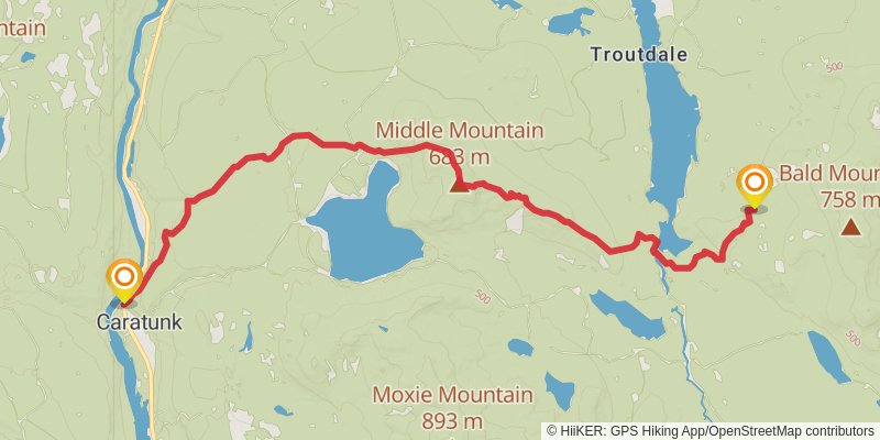 Appalachian Trail stage 200 Map
