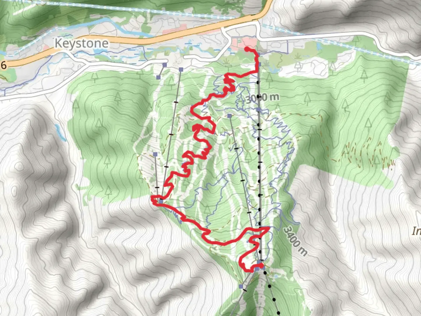 An image depicting the trail Girl Scout and Let it Ride and its surrounding area.