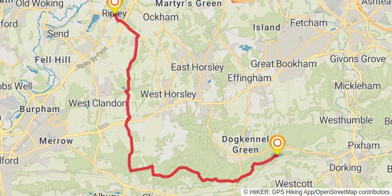 London Green Belt Way stage 2 Map