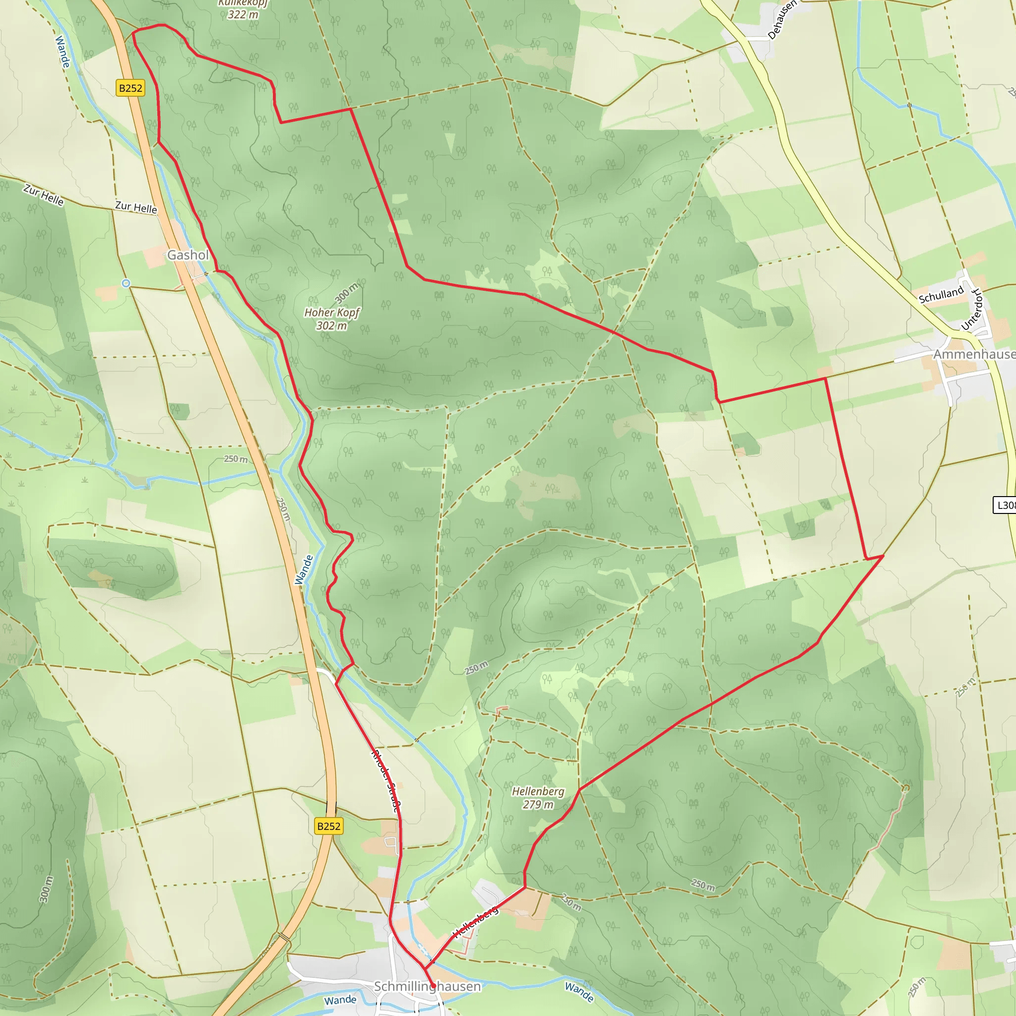 Bad Arolsen Wanderweg S3 mobile static map