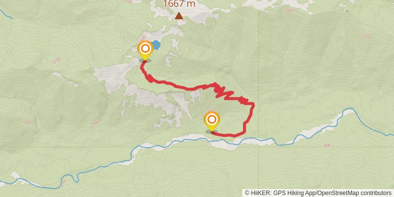 Hoh Lake via Hoh River Trail stage 3 Map