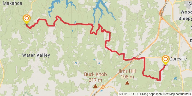 American Discovery Trail - South stage 23 Map