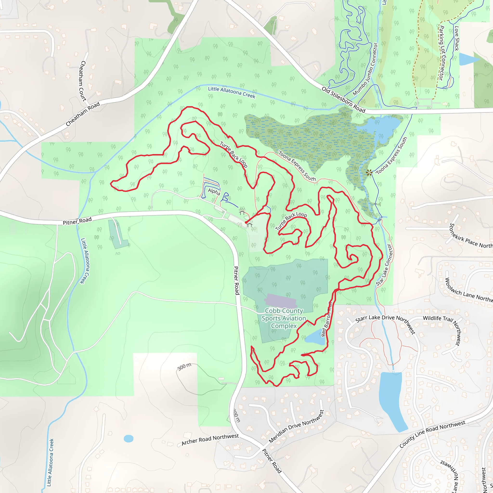 Turtle Back Loop mobile static map
