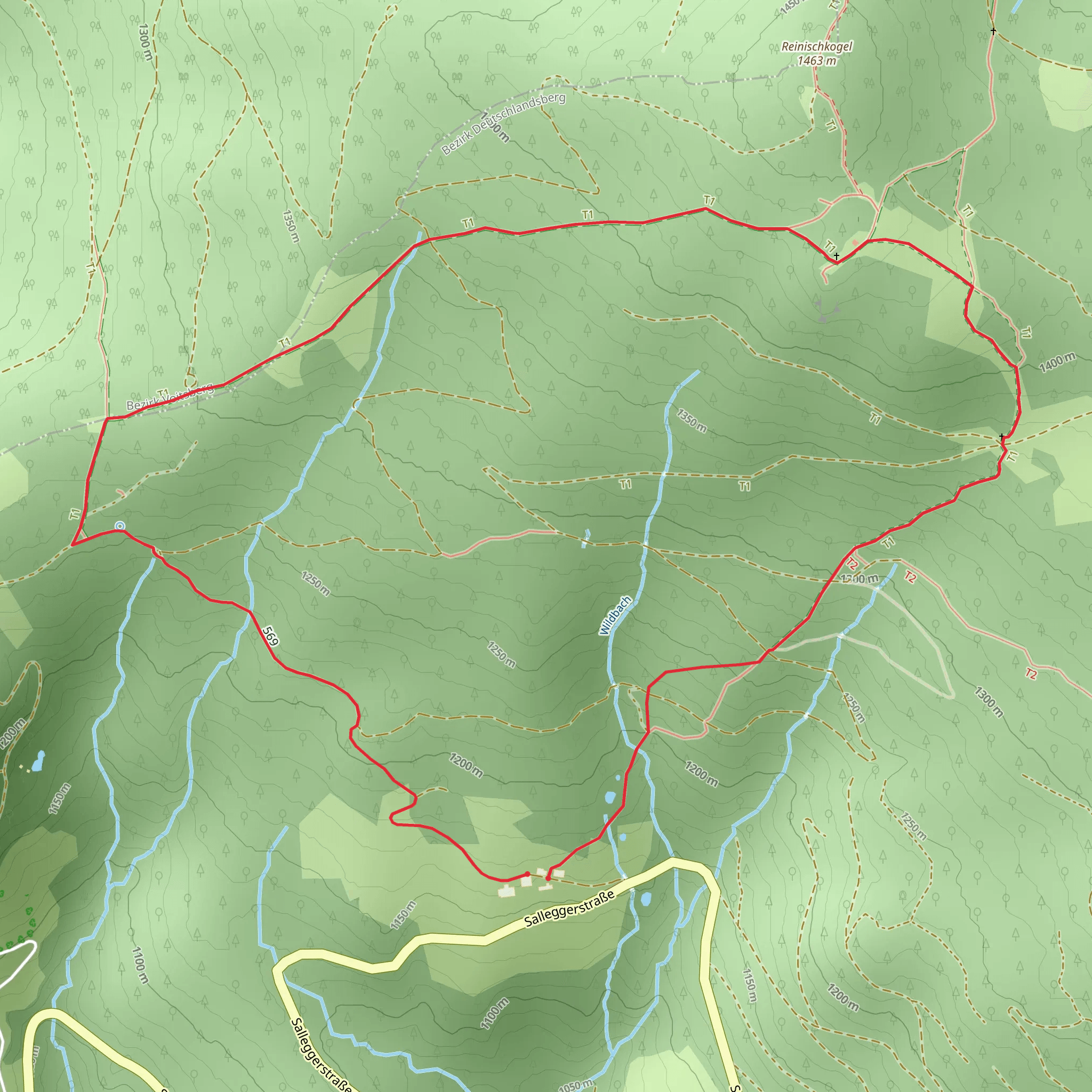 Reinischwirt - Reinischkogel Loop mobile static map