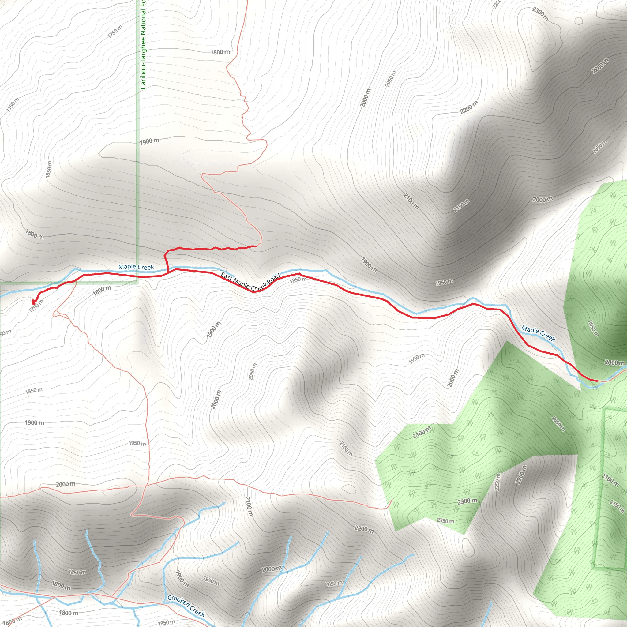 Maple Creek mobile static map