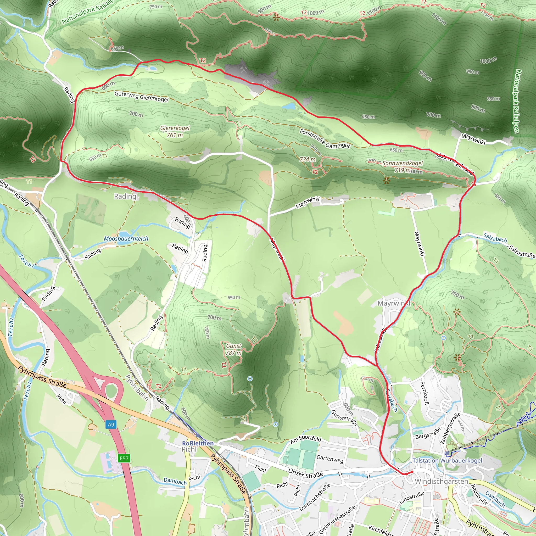 Veichltal Loop Trail mobile static map