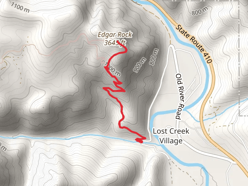 Edgar Rock Trail via Lost Creek Trail