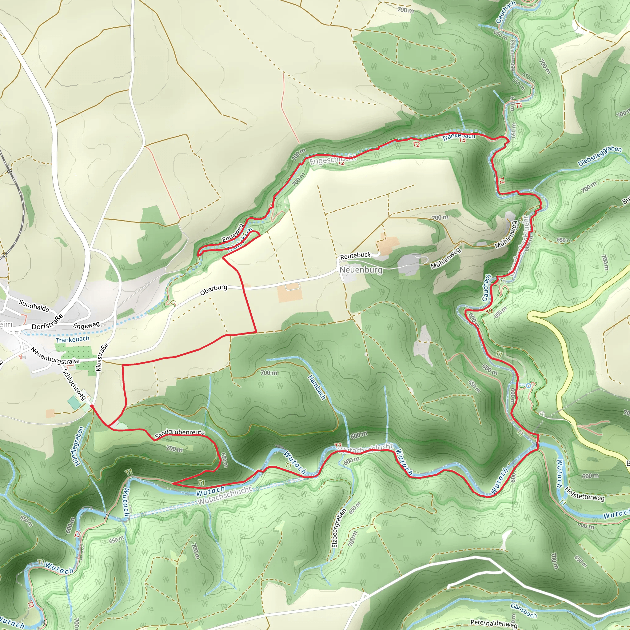 Engeweg and Rüstungssektor R Loop - Bachheim mobile static map