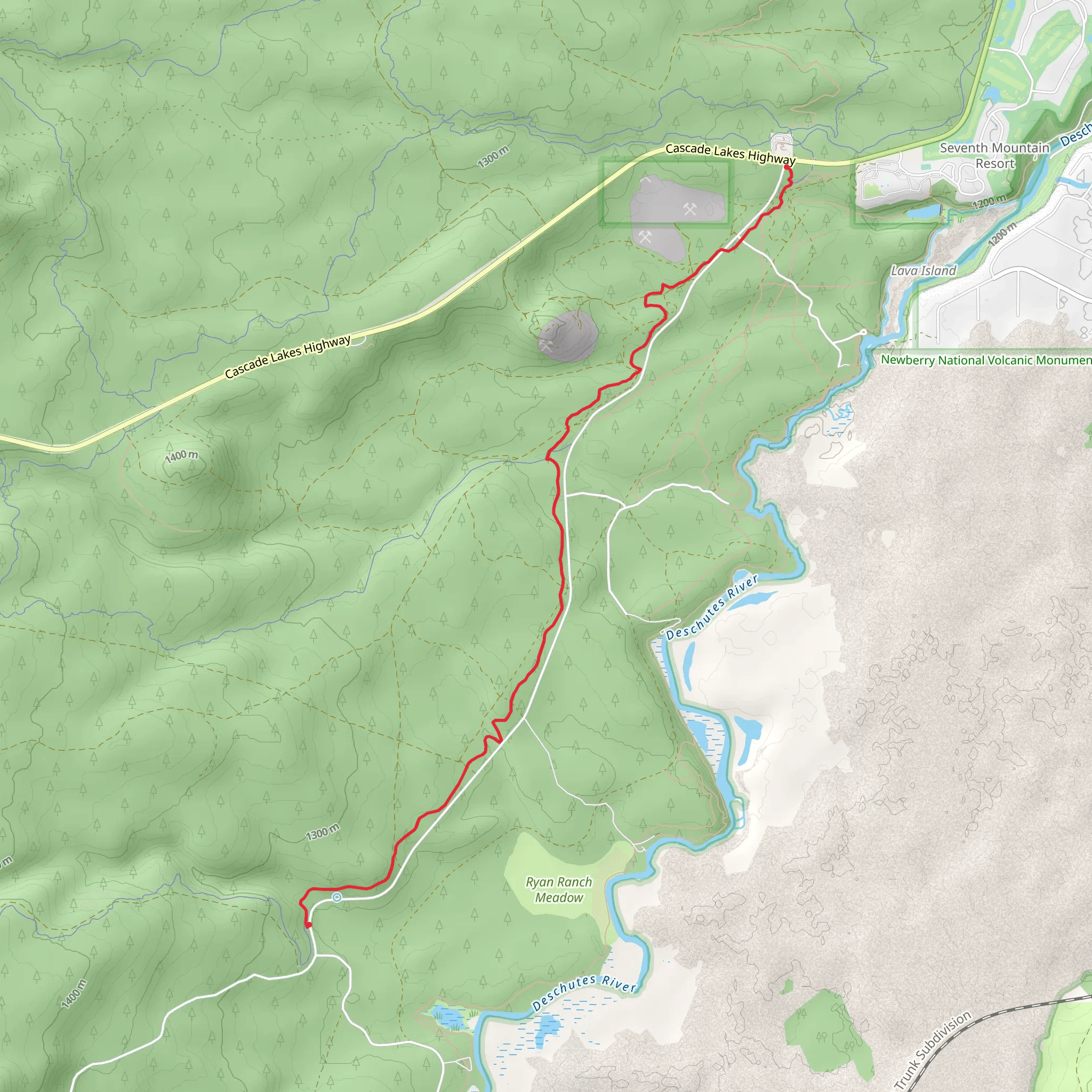 Catch and Release Trail mobile static map