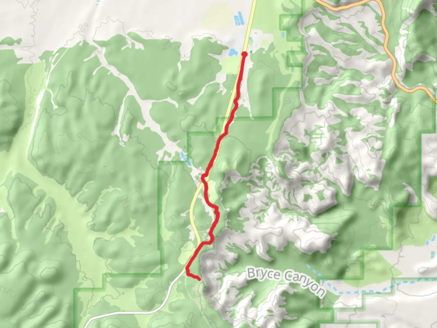 An image depicting the trail Bryce Canyon Path and its surrounding area.