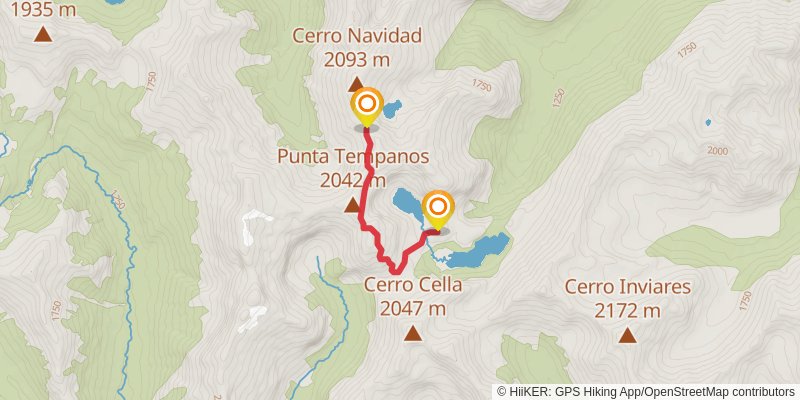 Nahuel Huapi Traverse alt 2 Map