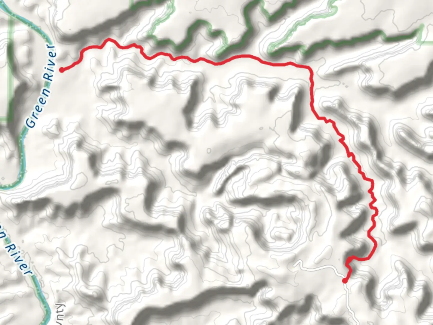 An image depicting the trail Taylor Canyon Road and Alcove Spring Trail and its surrounding area.