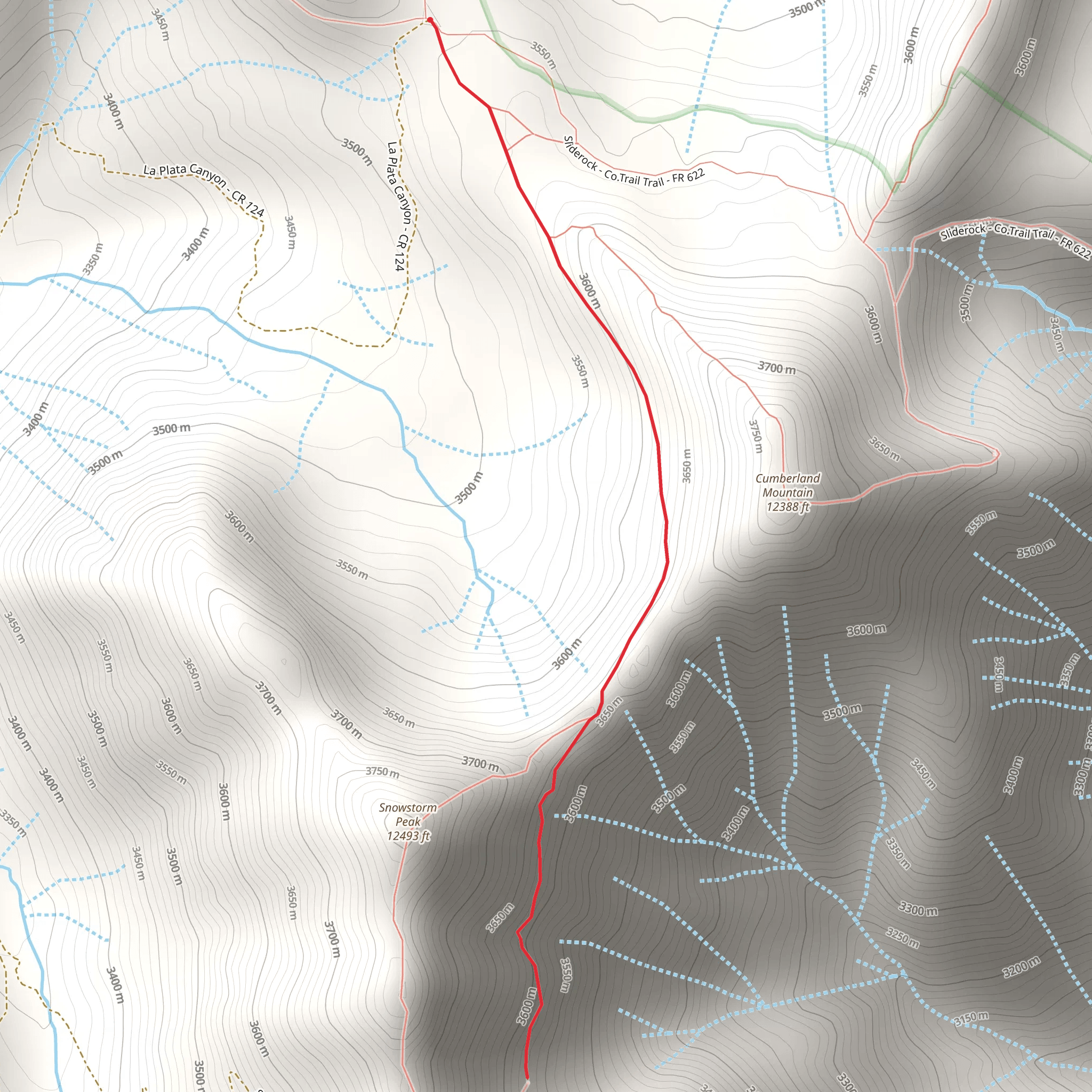 La Plata Canyon mobile static map