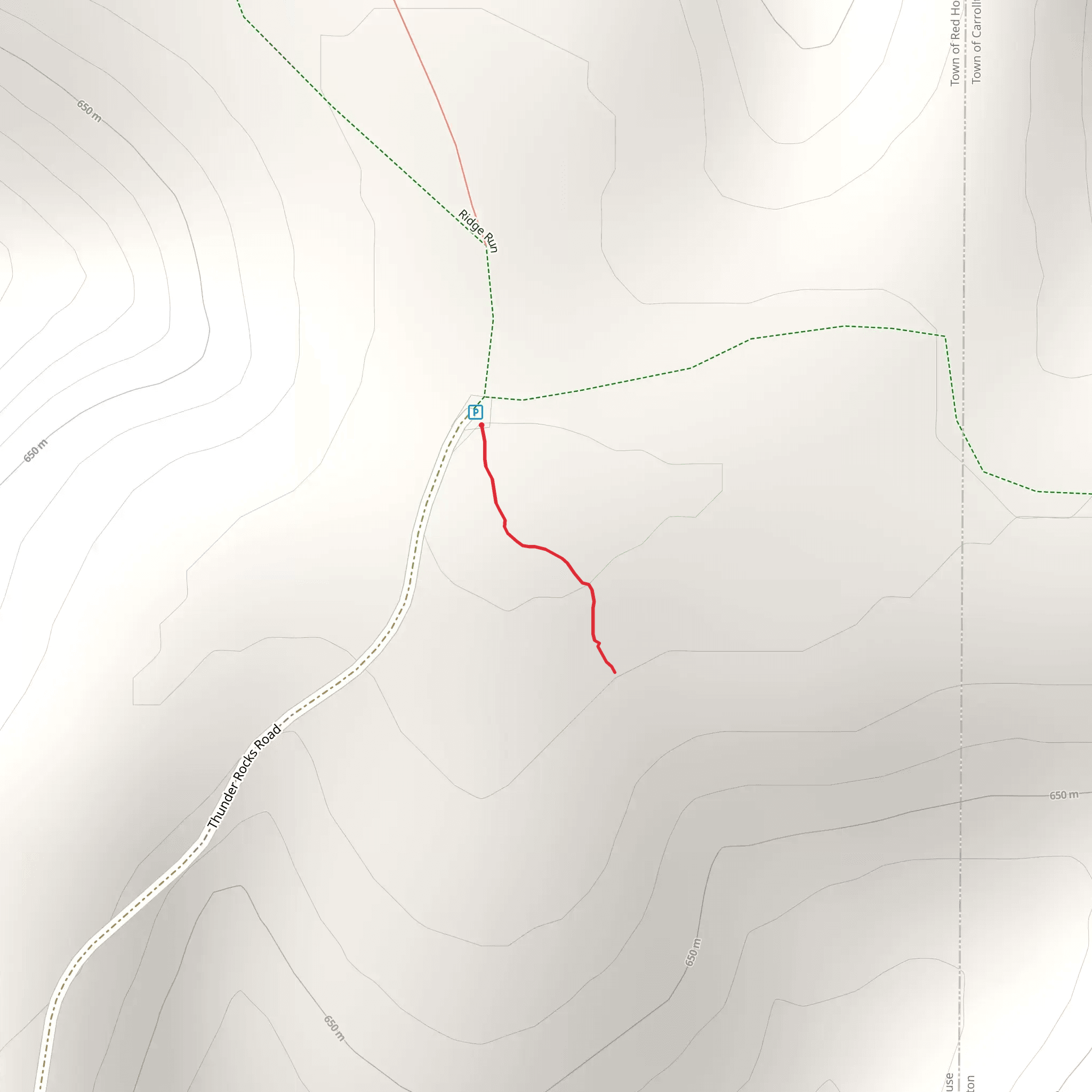 Thunder Rocks mobile static map