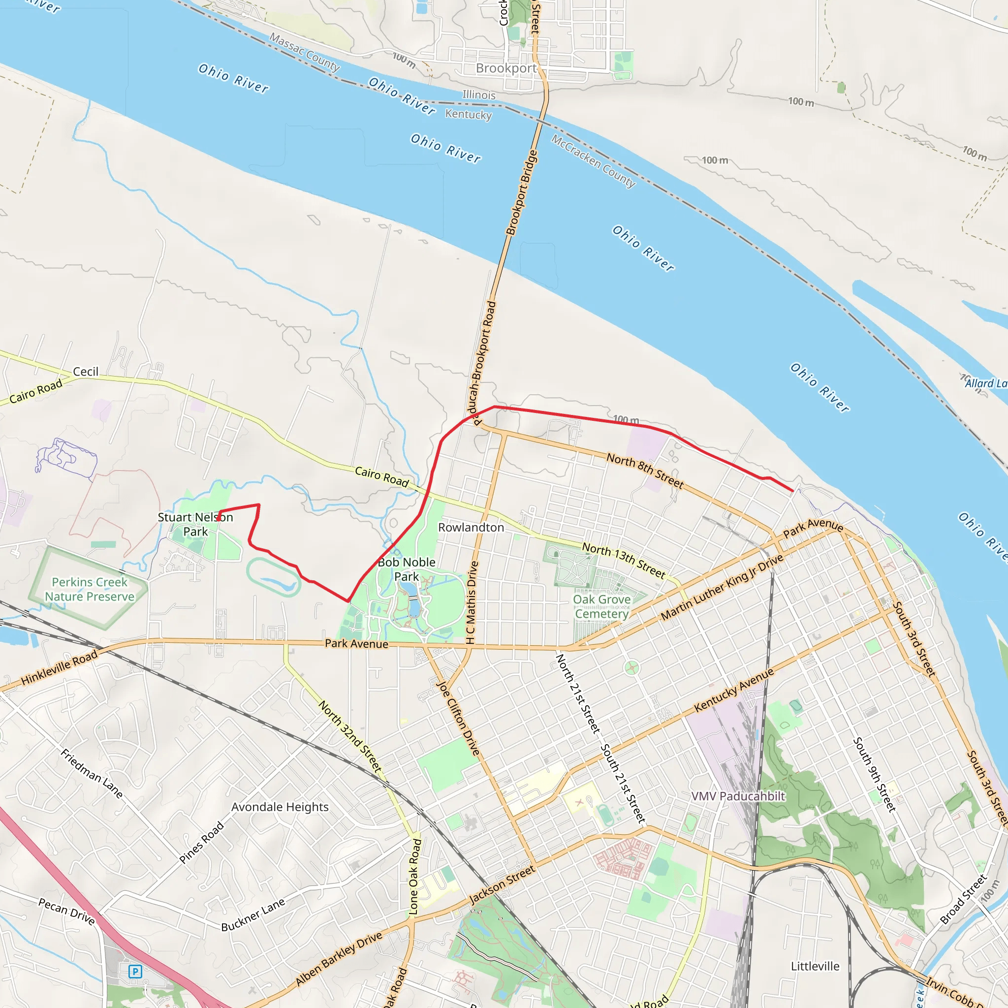 Greenway Trail mobile static map