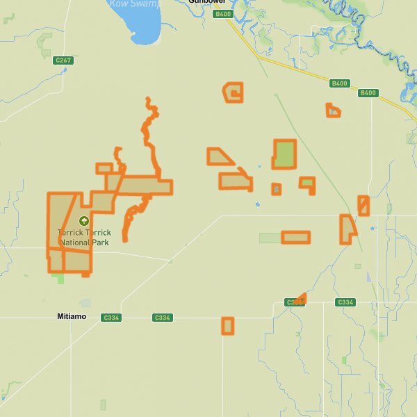 Terrick Terrick National Park mobile static map