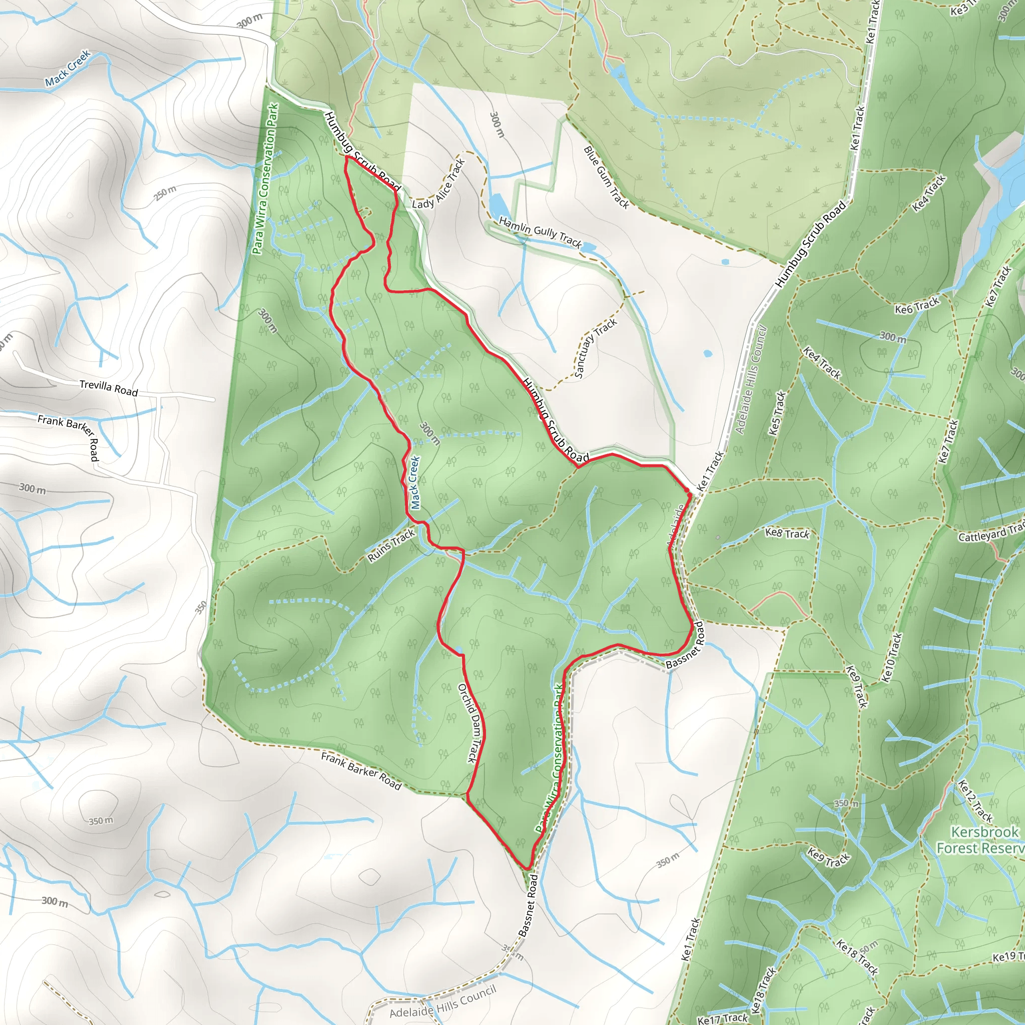 Mack Creek Track mobile static map