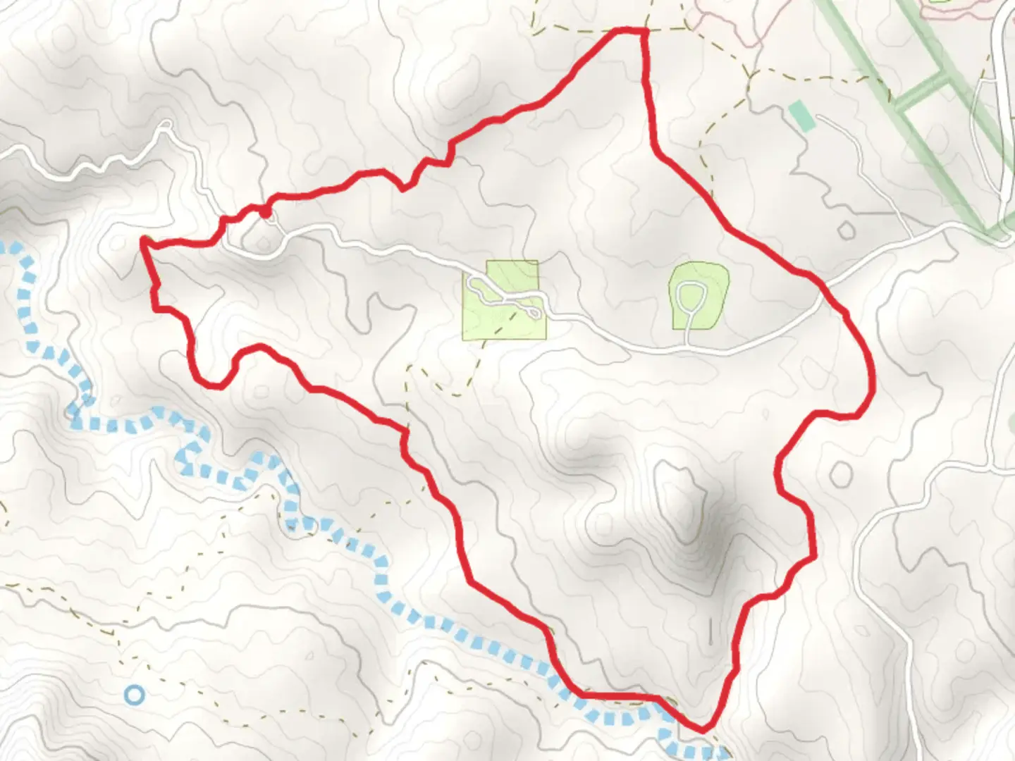 An image depicting the trail Wolf Creek Loop Trail and its surrounding area.