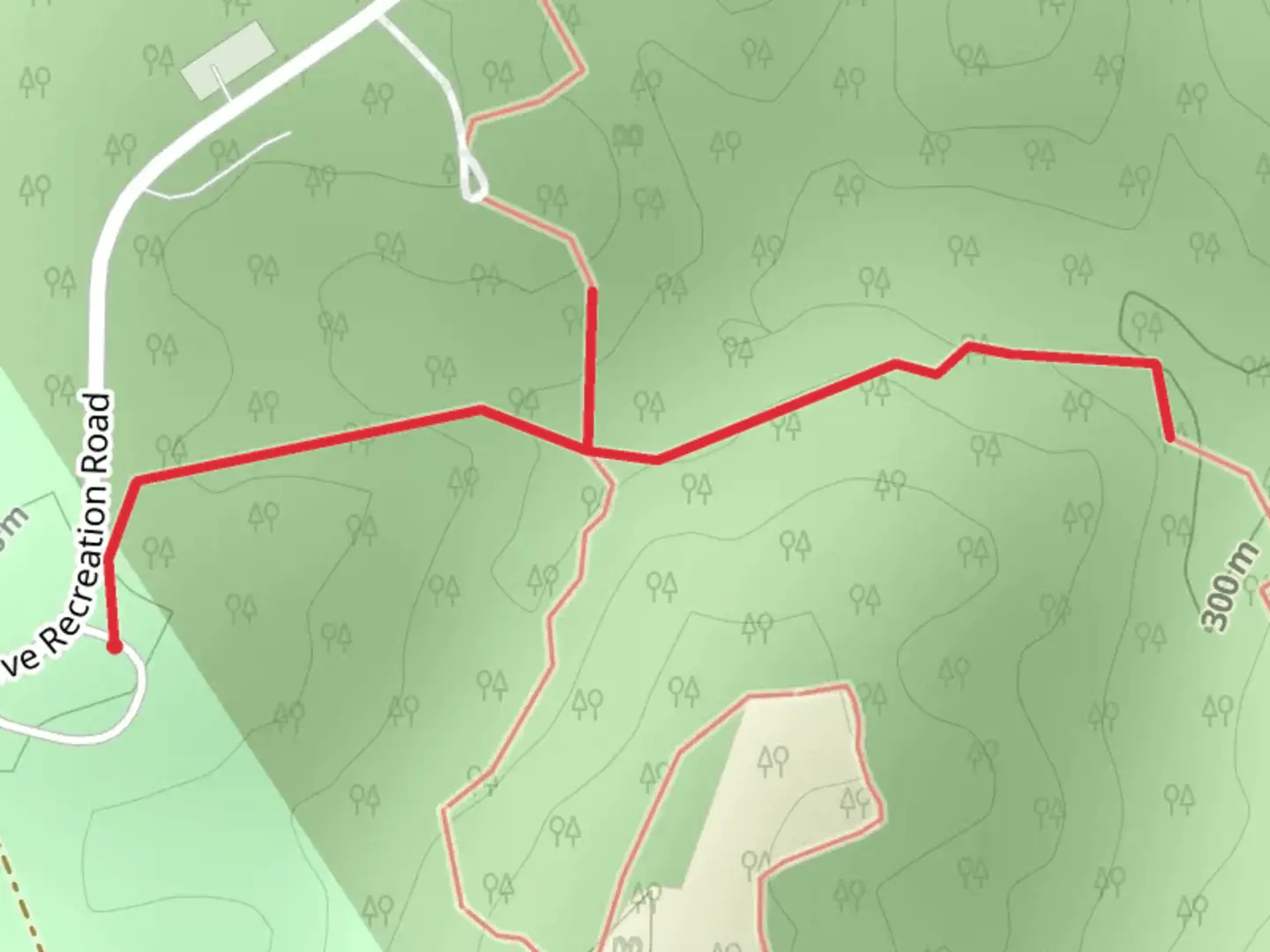 An image depicting the trail Hardwood Trail and its surrounding area.