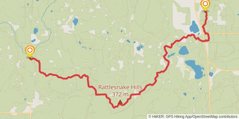 High Country Pathway stage 5 Map