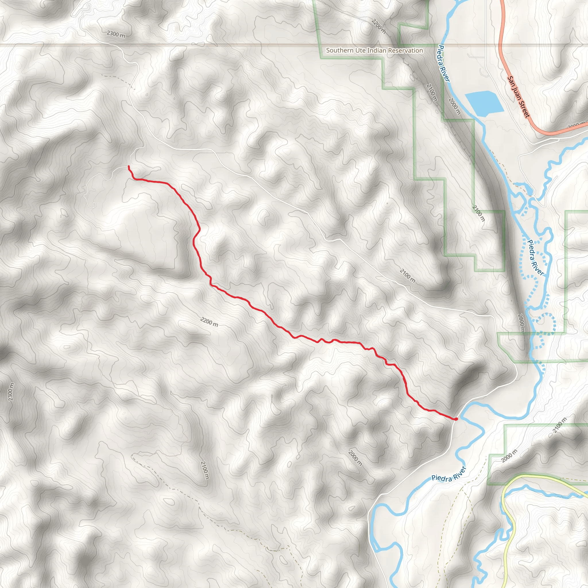 Little Bull Creek Trail mobile static map