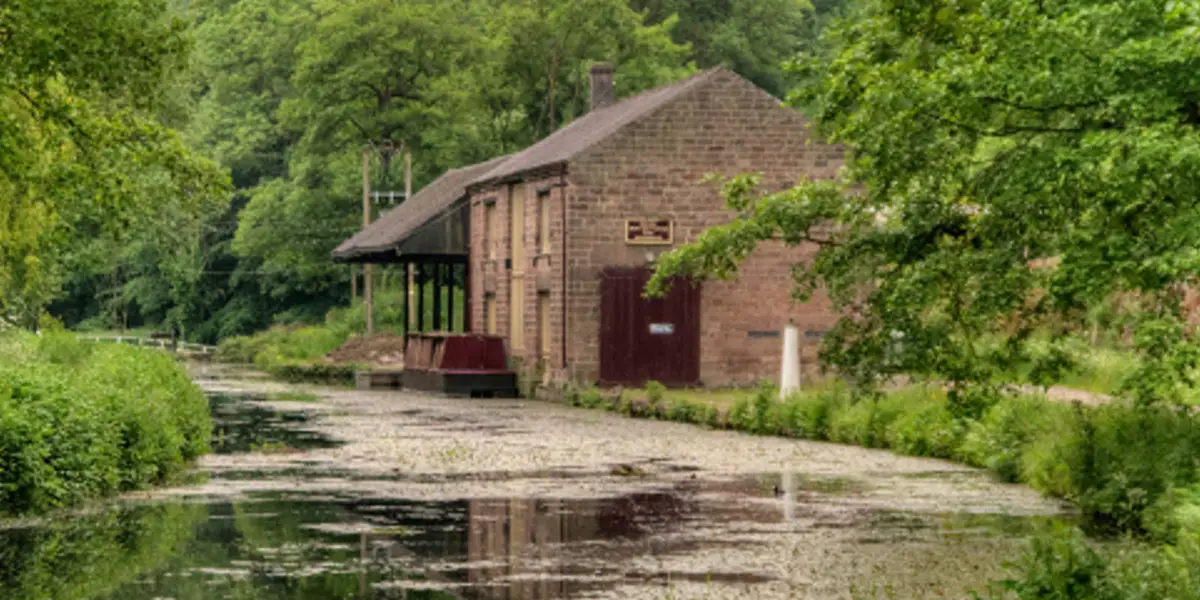 Cromford Canal and Black Rocks from High Peak Junction